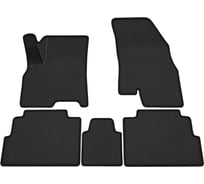 Салонные коврики REZKON 3D EVA Ромб резиновые, черные, для Chevrolet Cobalt 12-15, красный кант 9212015104