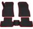 Салонные коврики REZKON 3D EVA Ромб резиновые, черные, для Chevrolet Cruze 09-15, красный кант 9212020104 1