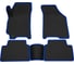 Салонные коврики REZKON 3D EVA Ромб резиновые, черные, для Chevrolet Lacetti 04-13, синий кант 9212025103 1