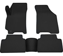 Салонные коврики REZKON 3D EVA Ромб резиновые, черные, для Chevrolet Lacetti 04-13, черный кант 9212025101