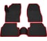 Салонные коврики REZKON 3D EVA Ромб резиновые, черные, для Ford Kuga II 12-19, красный кант 9216020104 1