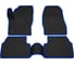 Салонные коврики REZKON 3D EVA Ромб резиновые, черные, для Ford Kuga II 12-19, синий кант 9216020103 1