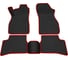 Салонные коврики REZKON 3D EVA Ромб резиновые, черные, для Hyundai Accent 01-10, красный кант 9220010104 1