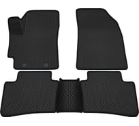 Салонные коврики REZKON 3D EVA Ромб резиновые, черные, для Hyundai Creta 21-Н.В., черный кант 9220065201