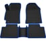 Салонные коврики REZKON 3D EVA Ромб резиновые, черные, для Hyundai Elantra 16-20, синий кант 9220015403 1