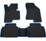 Салонные коврики REZKON 3D EVA Ромб резиновые, черные, для Hyundai ix-35 10-16, синий кант 9220040103 1