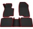 Салонные коврики REZKON 3D EVA Ромб резиновые, черные, для Mazda 6 12-18, красный кант 9223015204 1