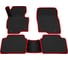 Салонные коврики REZKON 3D EVA Ромб резиновые, черные, для Mazda CX-5 12-17, красный кант 9223020104 1