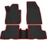 Салонные коврики REZKON 3D EVA Ромб резиновые, черные, для Renault Duster 4x4 12-21, красный кант 9229005104 1