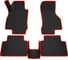 Салонные коврики REZKON 3D EVA Ромб резиновые, черные, для Skoda Octavia A7 13-20, красный кант 9230010204 1