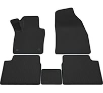 Салонные коврики REZKON 3D EVA Ромб резиновые, черные, для Toyota Corolla 07-13, черный кант 9234015101