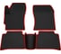 Салонные коврики REZKON 3D EVA Ромб резиновые, черные, для Toyota Corolla 19-Н.В., красный кант 9234015304 1