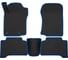 Салонные коврики REZKON 3D EVA Ромб резиновые, черные, для Toyota Land Cruiser Prado 150, 09-17, синий кант 9234030203 1