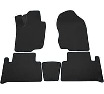 Салонные коврики REZKON 3D EVA Ромб резиновые, черные, для Toyota RAV4 06-13, черный кант 9234035101