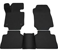 Салонные коврики REZKON 3D EVA Ромб резиновые, черные, для Toyota RAV4 19-Н.В., черный кант 9234035301