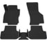 Салонные коврики REZKON 3D EVA Ромб резиновые, черные, для Volkswagen Golf VII 12-20, серый кант 9235005202 1