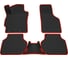 Салонные коврики REZKON 3D EVA Ромб резиновые, черные, для Volkswagen Jetta 11-20, красный кант 9235010204 1