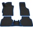 Салонные коврики REZKON 3D EVA Ромб резиновые, черные, для Volkswagen Jetta 11-20, синий кант 9235010203 1