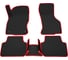 Салонные коврики REZKON 3D EVA Ромб резиновые, черные, для Volkswagen Jetta 20-Н.В., красный кант 9235010304 1