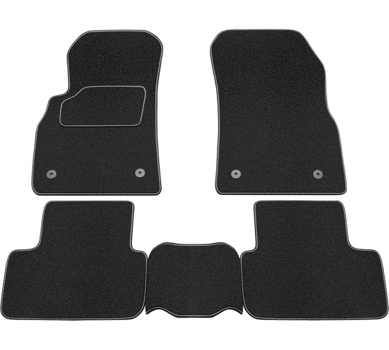 Салонные коврики REZKON ворс на резиновой основе, черный, для Chevrolet Cruze 09-15 2512020100
