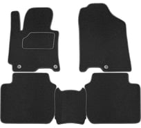 Салонные коврики REZKON ворс на резиновой основе, черный, для Hyundai Elantra 11-16 2520015200