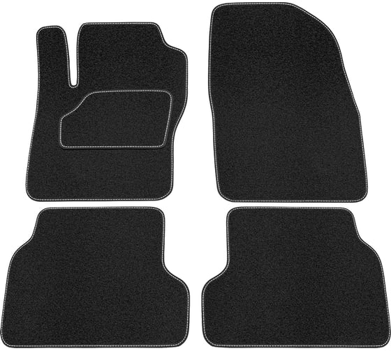 Салонные коврики REZKON ворс на резиновой основе, черный, для Ford Focus II 08-11 2516010100 1