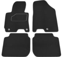 Салонные коврики REZKON ворс на резиновой основе, черный, для Kia Cerato 13-18 2521010200