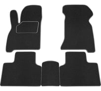 Салонные коврики REZKON ворс на резиновой основе, черный, для LADA Priora 2170-2171-2172 2539025200