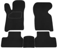 Салонные коврики REZKON ворс на резиновой основе, черный, для LADA Samara 2108-2109-2113-2114-2115 2539010100