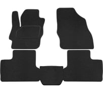 Салонные коврики REZKON ворс на резиновой основе, черный, для Mazda 3 09-13 2523010100