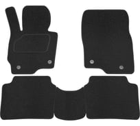 Салонные коврики REZKON ворс на резиновой основе, черный, для Mazda CX-5 12-17 2523020100