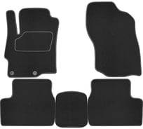 Салонные коврики REZKON ворс на резиновой основе, черный, для Mitsubishi Lancer Х 07-15 2524010200
