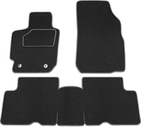 Салонные коврики REZKON ворс на резиновой основе, черный, для Nissan Almera ВАЗ 13-18 2525005200