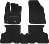 Салонные коврики REZKON ворс на резиновой основе, черный, для Renault Duster 4x4 12-21 2529005300