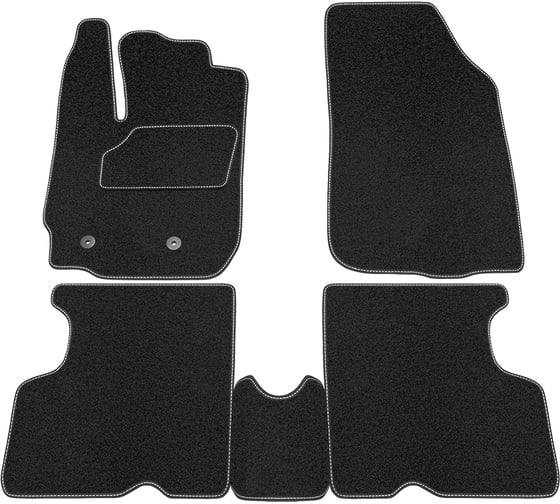 Салонные коврики REZKON ворс на резиновой основе, черный, для Renault Duster 4x4 12-21 2529005300 1