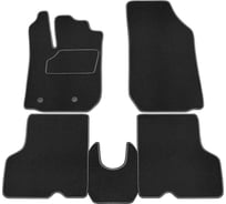 Салонные коврики REZKON ворс на резиновой основе, черный, для Renault Kaptur 16-20 2529035100