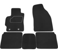 Салонные коврики REZKON ворс на резиновой основе, черный, для Toyota Corolla 13-19 2534015200