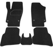 Салонные коврики REZKON ворс на резиновой основе, черный, для Volkswagen Polo 09-20 2535020100