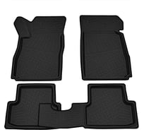 Салонные коврики REZKON 3D Evaplast ворсовые, черные, для Chevrolet Aveo 12-15 4512005200