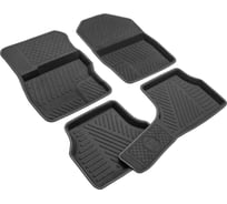 Салонные коврики REZKON 3D Evaplast ворсовые, черные, для Ford Focus II 08-11 4516010100