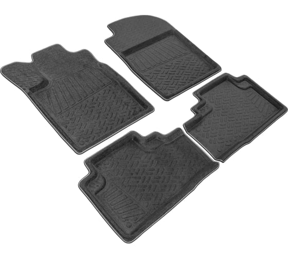 Салонные коврики REZKON 3D Evaplast ворсовые, черные, для Honda CR-V 12-17 4519015200 1