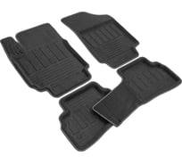 Салонные коврики REZKON 3D Evaplast ворсовые, черные, для Hyundai Creta 16-21 4520065100