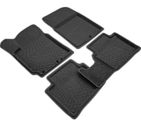 Салонные коврики REZKON 3D Evaplast ворсовые, черные, для Kia Rio 11-17 4521020200