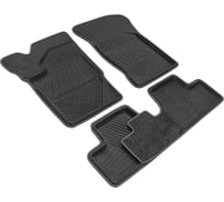 Салонные коврики REZKON 3D Evaplast ворсовые, черные, для LADA Kalina 1117-1118-1119 Brand 4539030100