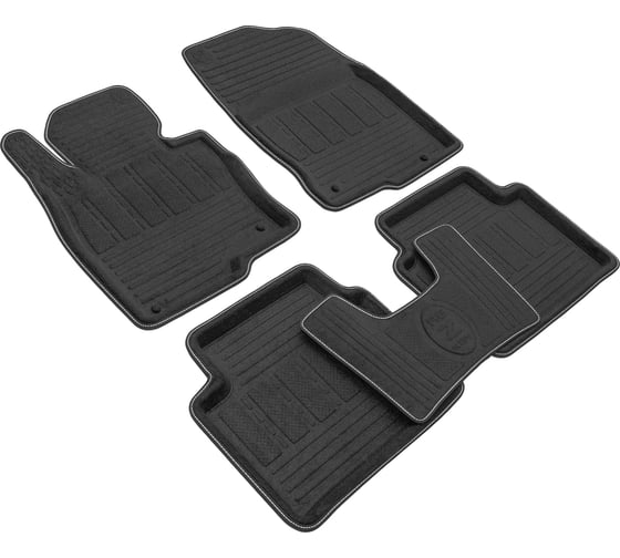 Салонные коврики REZKON 3D Evaplast ворсовые, черные, для Mazda CX-5 17-Н.В. 4523020200