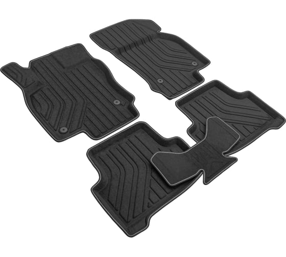 Салонные коврики REZKON 3D Evaplast ворсовые, черные, для Skoda Karoq 20-Н.В. Ser.S 4530035100 1