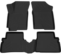 Салонный полиуретановый коврик REZKON для Hyundai Getz 03-10 черный 0520020100