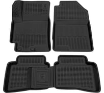 Салонный полиуретановый коврик REZKON для Hyundai Solaris 17-Н.В. черный 0520050200