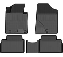 Салонный полиуретановый коврик REZKON для Kia Ceed 12-18 черный 0521005200