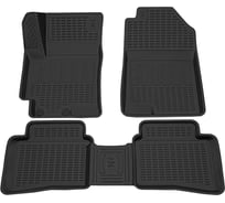 Салонный полиуретановый коврик REZKON для Kia Rio 17-Н.В.черный 0521020300